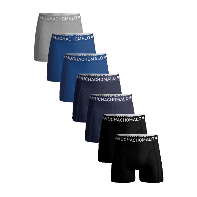 Muchachomalo Heren 7-pack boxershorts effen U-SOLID1010-1047 large