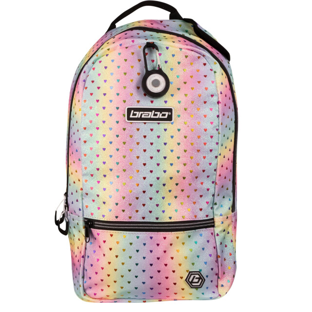 Brabo bb5040 backpack fun rainbow hearts hockey rugzak - 067006_500-ONE large