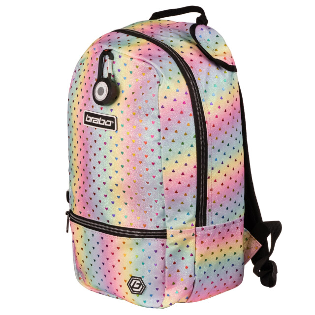 Brabo bb5040 backpack fun rainbow hearts hockey rugzak - 067006_500-ONE large