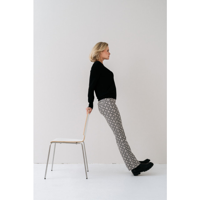 Zizo Patti pants geo-black white patti-geo large