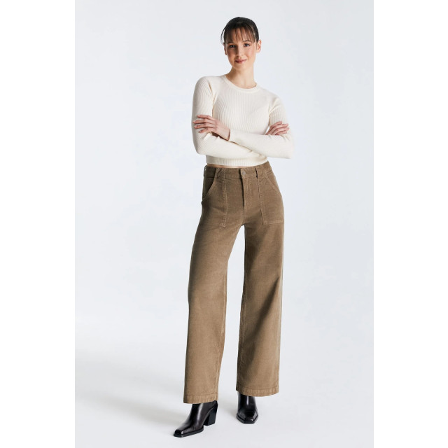 Cup of Joe Lulu cord wide leg jeans - COJ Lulu Beige large