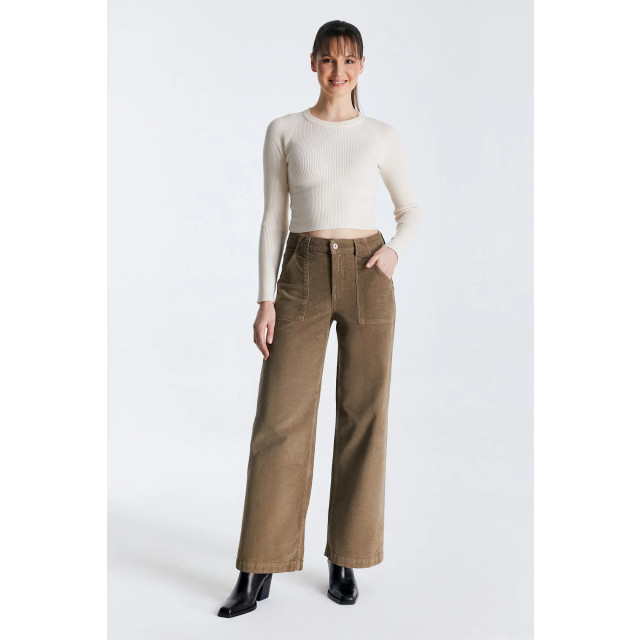 Cup of Joe Lulu cord wide leg jeans - COJ Lulu Beige large