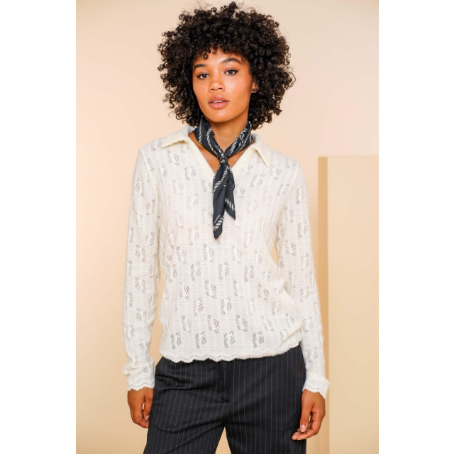 Geisha Top fancy knit off-white 4389.02.0163 large