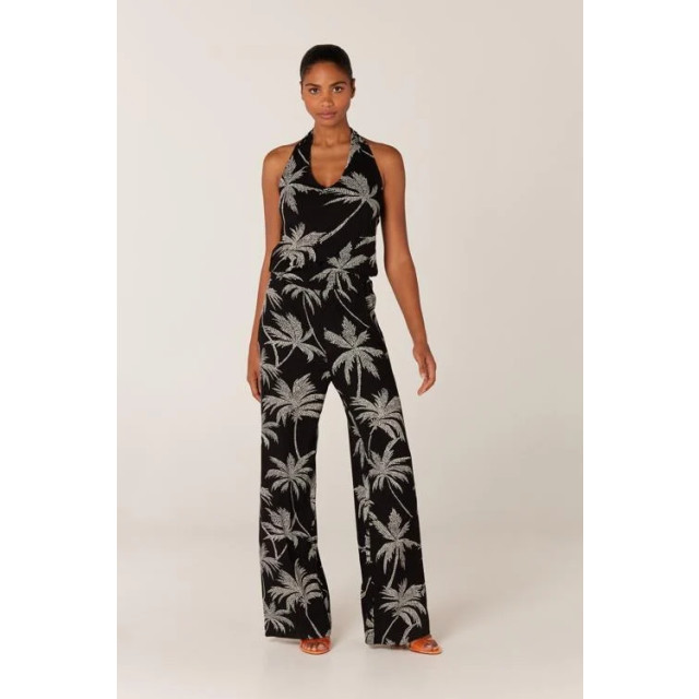 Jansen Amsterdam Funky vp452 jersey printed jumpsuit black/off white vp452 large