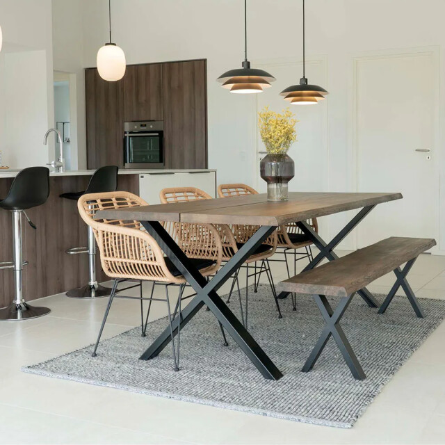 Artichok Fendi eikenhouten eettafel 200 x 95 cm 2028673 large