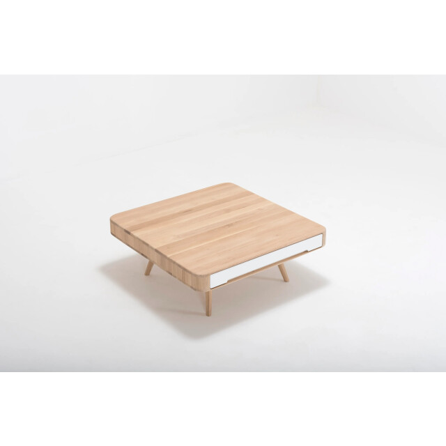 Gazzda Ena coffee table houten salontafel whitewash 90 x 90 cm 2028056 large