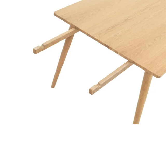 Olivine Boas verlengbare houten eettafel naturel 150 x 90 cm 2411452 large