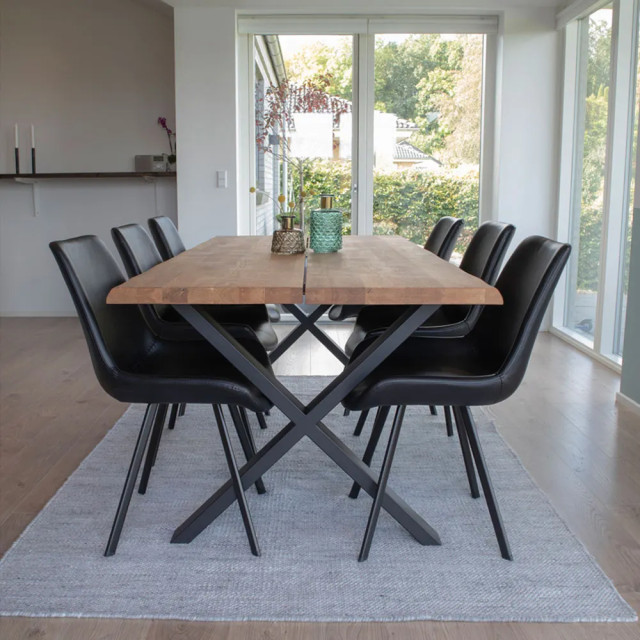 Artichok Fendi eikenhouten eettafel naturel 200 x 95 cm 2028685 large