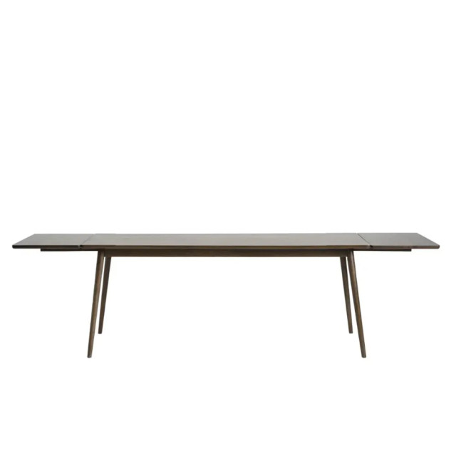 Olivine Boas verlengbare houten eettafel gerookt eiken 190 x 90 cm 2411448 large