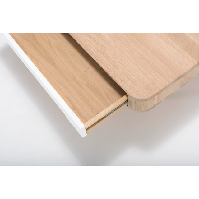 Gazzda Ena coffee table houten salontafel whitewash 90 x 90 cm 2028056 large