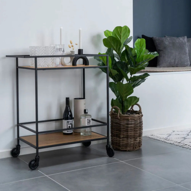 Artichok Flore houten keuken trolley naturel 2028008 large