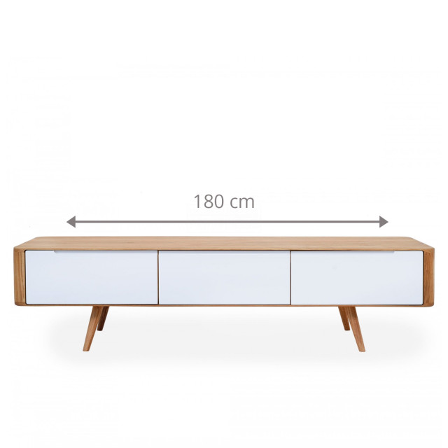 Gazzda Ena lowboard houten tv meubel naturel 180 x 55 cm 2027179 large