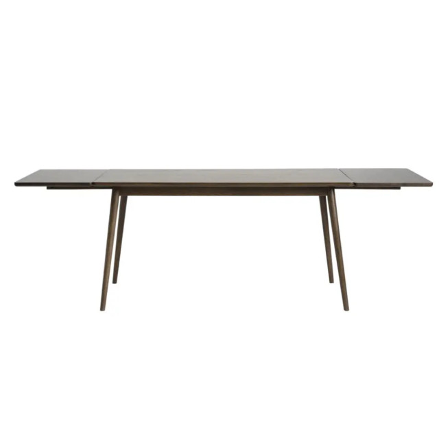 Olivine Boas verlengbare houten eettafel gerookt eiken 150 x 90 cm 2411451 large