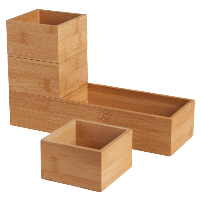 Lisomme Lars houten bakjes bamboe set van 4 2173999 large