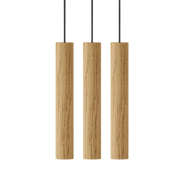 Umage Chimes cluster 3 houten hanglamp naturel set van 3 2027922 large