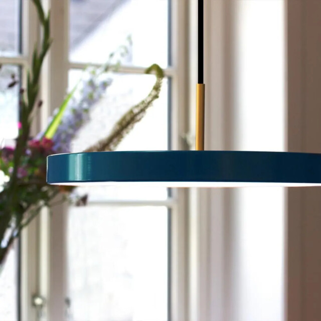 Umage Asteria medium hanglamp petrol blue met koordset Ø 43 cm 2027702 large