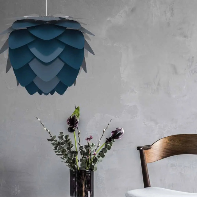 Umage Aluvia medium hanglamp petrol blue met koordset wit Ø 59 cm 2027669 large