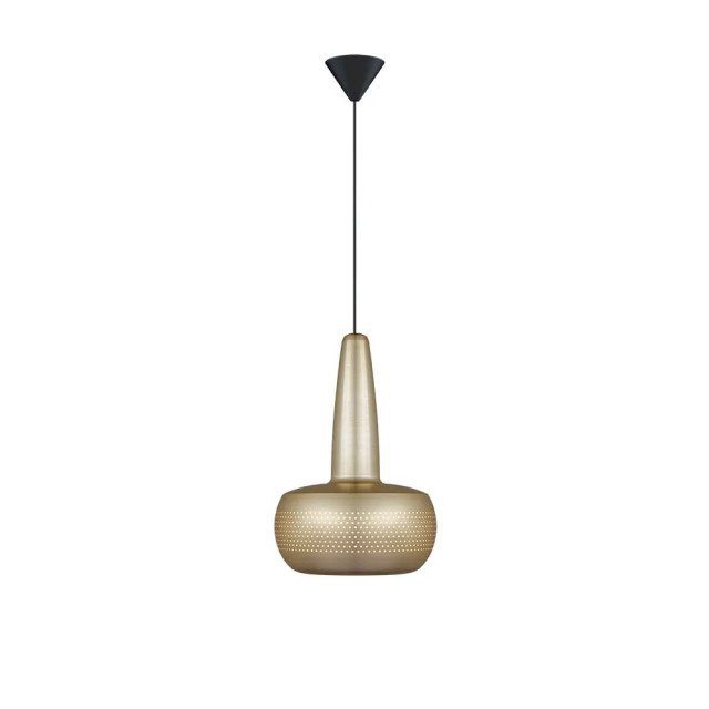 Umage Clava hanglamp brushed brass met koordset zwart Ø 21,5 cm 2027616 large