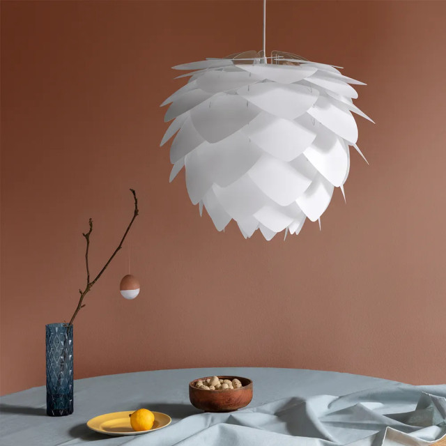 Umage Silvia medium hanglamp white met koordset zwart Ø 50 cm 2027761 large