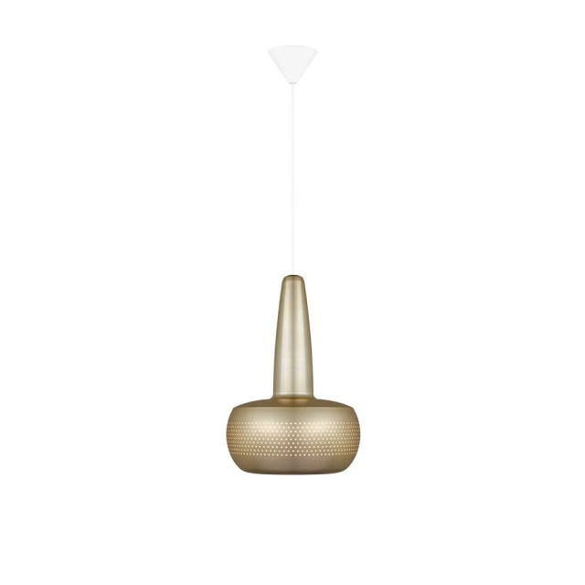 Umage Clava hanglamp brushed brass met koordset wit Ø 21,5 cm 2027617 large