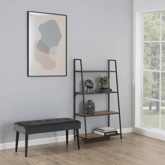 Lisomme Danique velvet bankje donker 95 x 38 cm 2027214 large
