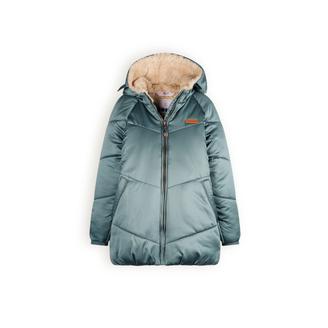 NoNo Meisjes winterjas halflang met capuchon baybee bushy N407-5203-309 large