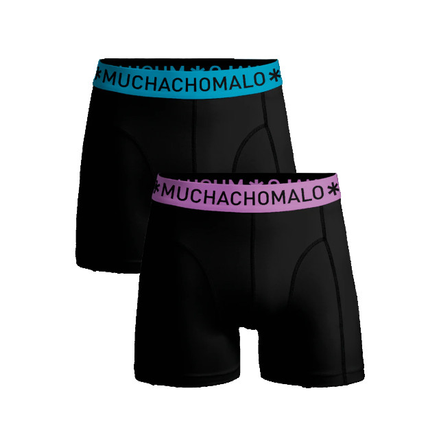 Muchachomalo Jongens 2-pack boxershorts effen U-SOLID1010-984J large