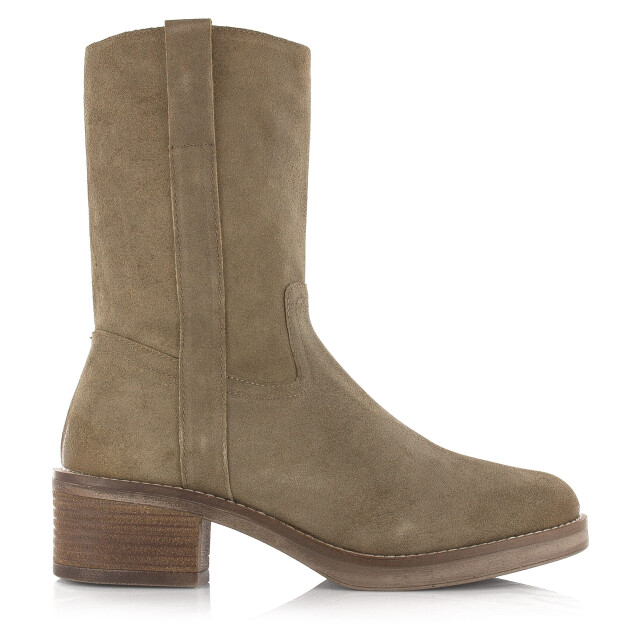 Poelman suède enkellaarsjes cappuccino enkellaars met hak dames LPBRA VE-02POE1 large