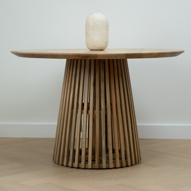 Lewis & Loft Eettafel levi – fsc® mangohout – rond – Ø120 cm – naturel 2927794 large