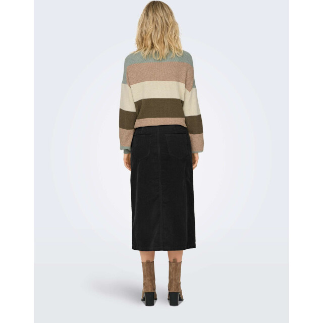 Only Onlmoxie hw long slit cord skirt cc pnt black 15325088-177911 large