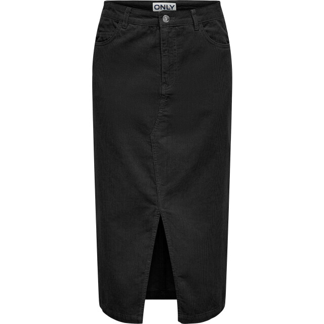Only Onlmoxie hw long slit cord skirt cc pnt black 15325088-177911 large