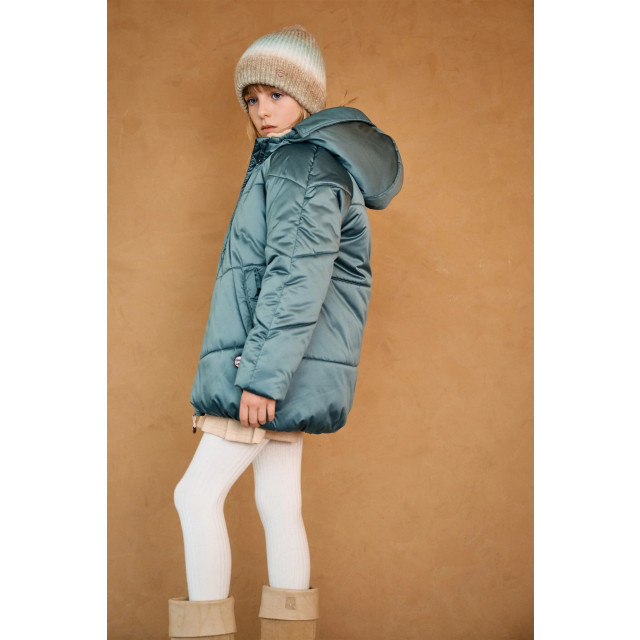 NoNo Meisjes winterjas halflang met capuchon baybee bushy N407-5203-309 large