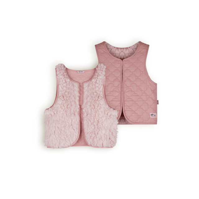 NoNo Meisjes reversibel gilet fluffy fur katya vintage N408-5304-240 large