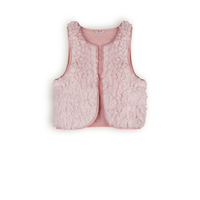 NoNo Meisjes reversibel gilet fluffy fur katya vintage N408-5304-240 large