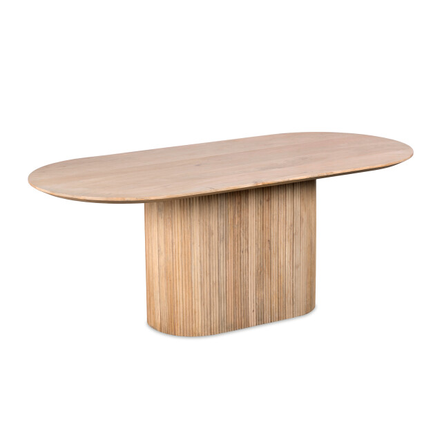 Lewis & Loft Eettafel lynn – ovaal – 200x90 cm – fsc®-gecertificeerd mangohout – naturel 2927791 large