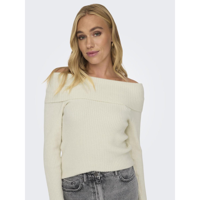 Only Onlkatia ls off shoulder knt nca off-white 4219.02.0218 large