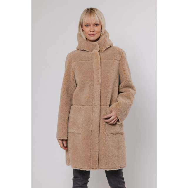 Rino & Pelle Reversible hooded coat zand 4509.04.0028 large