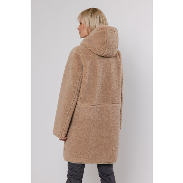 Rino & Pelle Reversible hooded coat zand 4509.04.0028 large