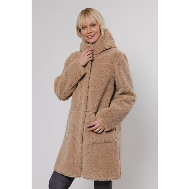 Rino & Pelle Reversible hooded coat zand 4509.04.0028 large