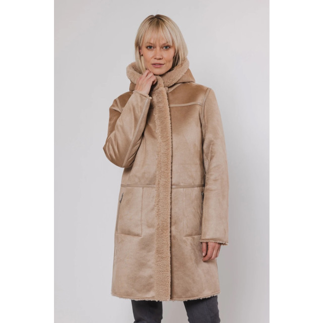 Rino & Pelle Reversible hooded coat zand 4509.04.0028 large