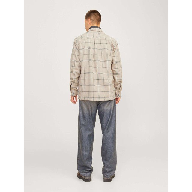 Jack & Jones Jprraymond melange check ls overshirt sn pure cash 12263647-264955001 large