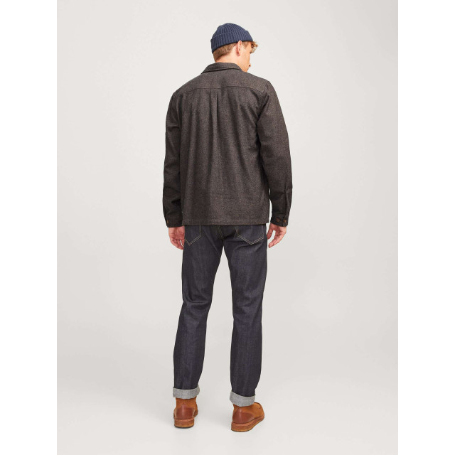 Jack & Jones Jprraymond melange solid ls overshirt sn slate bla 12263645-175962001 large