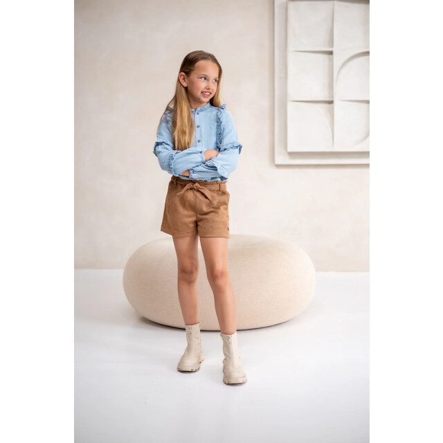 Like Flo Meisjes short pu met riem fay-linn - F408-5609-420 large