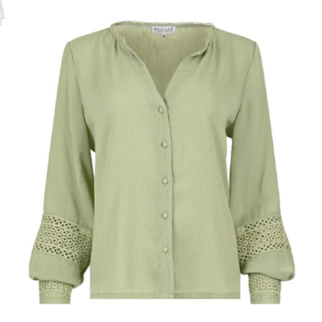 MAICAZZ Kastre blouse lace-cool matcha kastre-cool matcha large