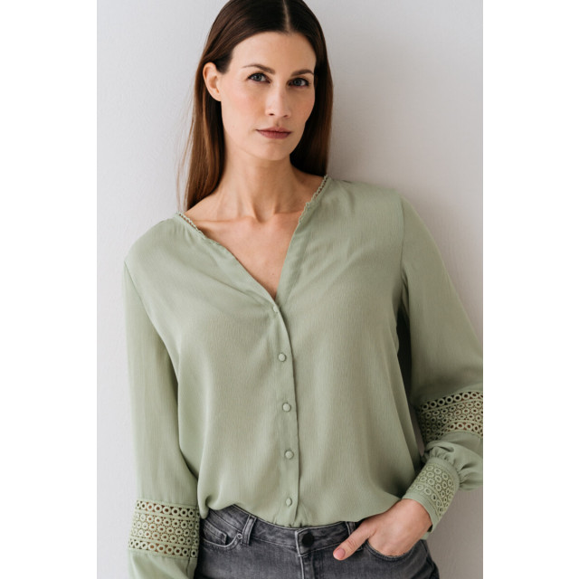 MAICAZZ Kastre blouse lace-cool matcha kastre-cool matcha large