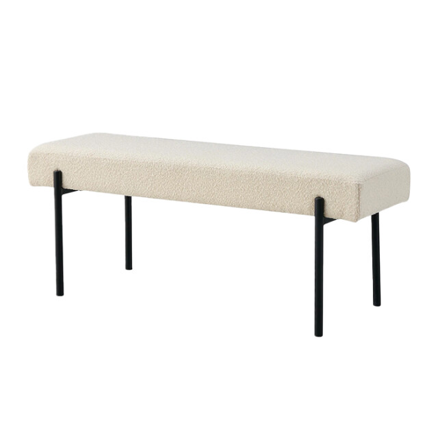 Artichok Marianna bouclé bankje gebroken 100 x 42,5 cm 2640785 large