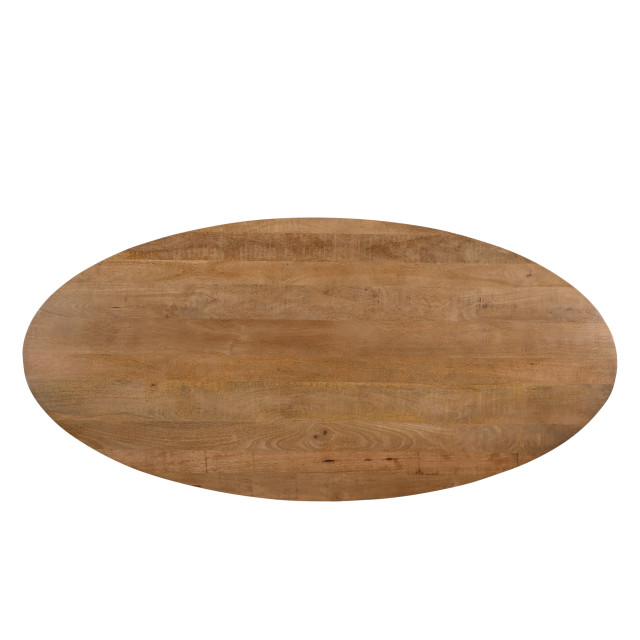 Livingfurn eetkamertafel jesper oval 180x90x76 cm mangohout 2926156 large