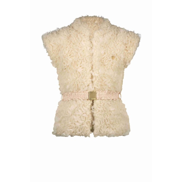 Le Chic Meisjes bodywarmer fur & voile emaro dreamy creamy C408-5105-012 large