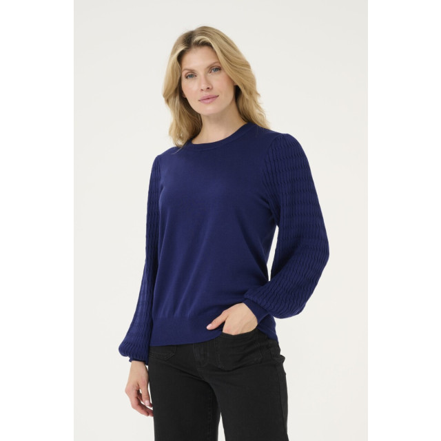 KAFFE Kaanna pullover 10509104- beacon blue kaanna beacon blue large