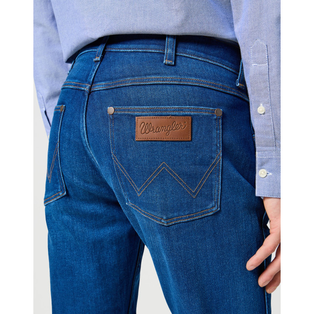 Wrangler Greensboro heren regular-fit jeans blue jam WRANGLER 112357412 Greensboro BlueJam large